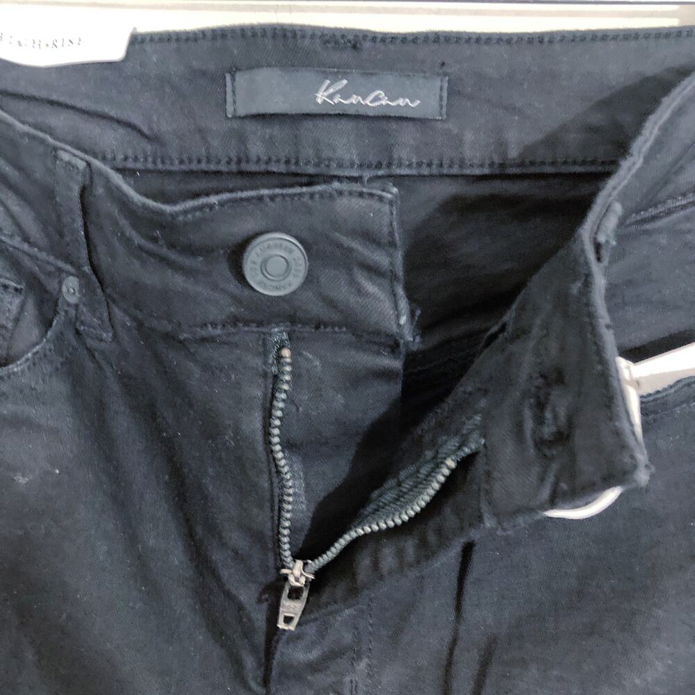 KanCan Jeans Ripped Shredded Skinny Women's Size 3/25 High Rise Waist Black NWT - Picture 11 of 16